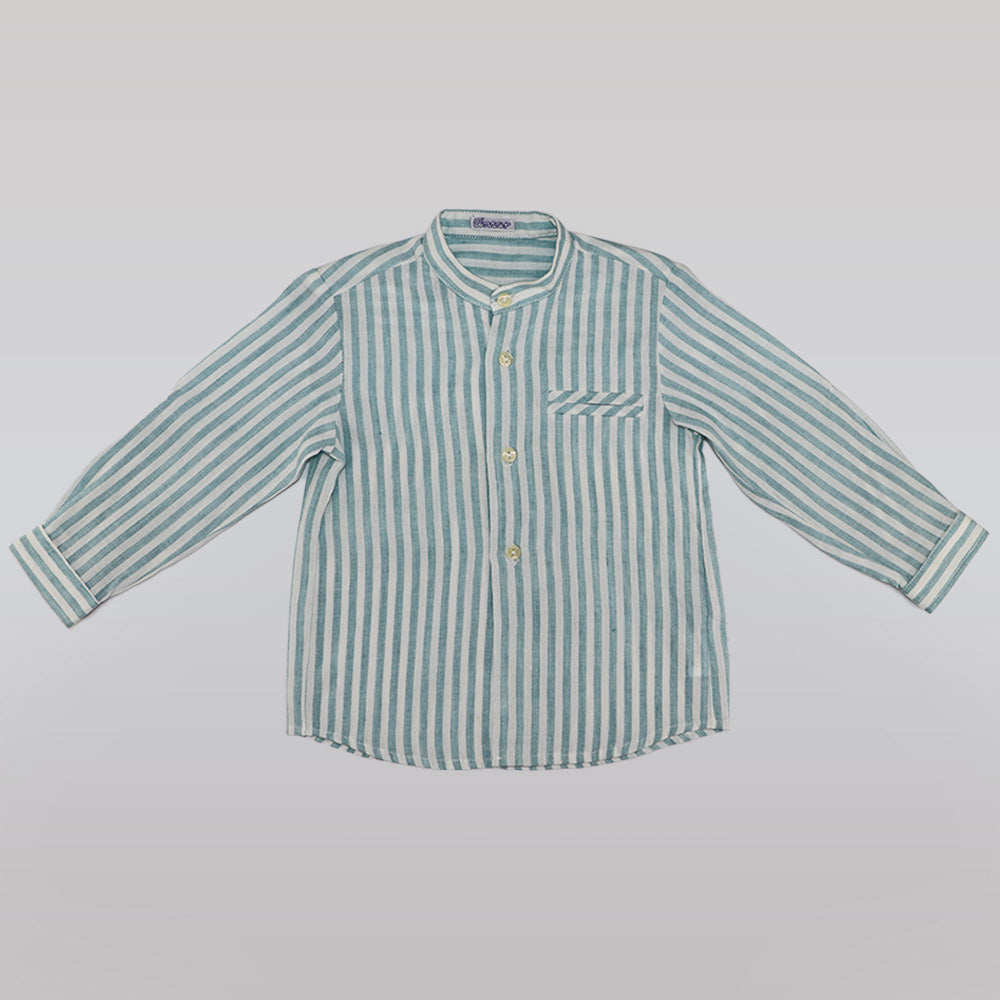 Ancar Classic Cotton Long Sleeve Button Down Toddler Shirt