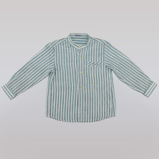 Ancar Classic Cotton Long Sleeve Button Down Toddler Shirt