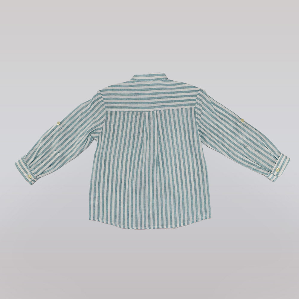 Ancar Classic Cotton Long Sleeve Button Down Toddler Shirt