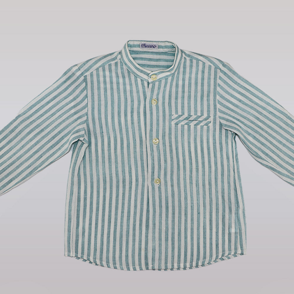 Ancar Classic Cotton Long Sleeve Button Down Toddler Shirt