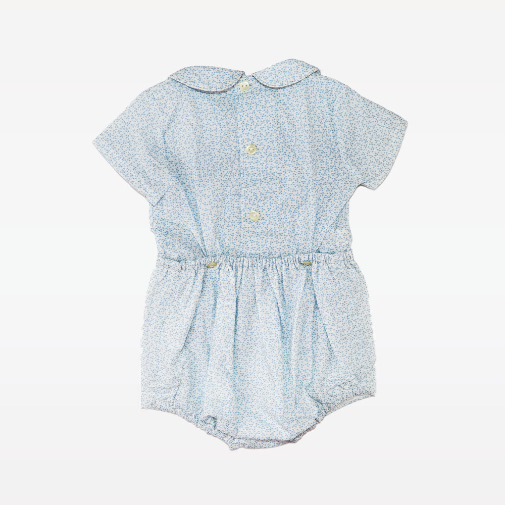 Ancar Baby Blue and White Two-Piece Knit Conjunto Set