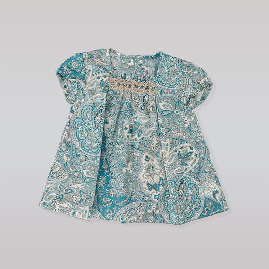 Ancar Traditional Spanish Style White Lace Faldon Baby Dress