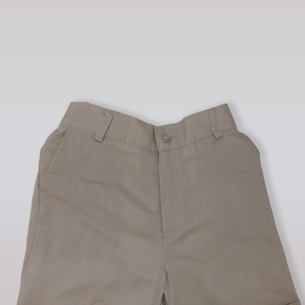 Ancar Boys Classic Navy Blue Cotton Blend Tailored Trousers