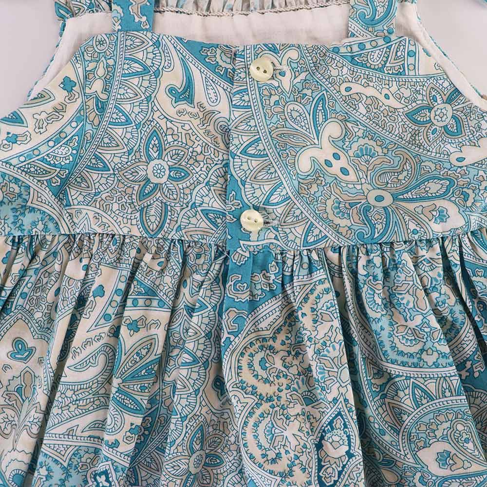 Ancar Classic Floral Print Dress with Elegant Ruffle Collar