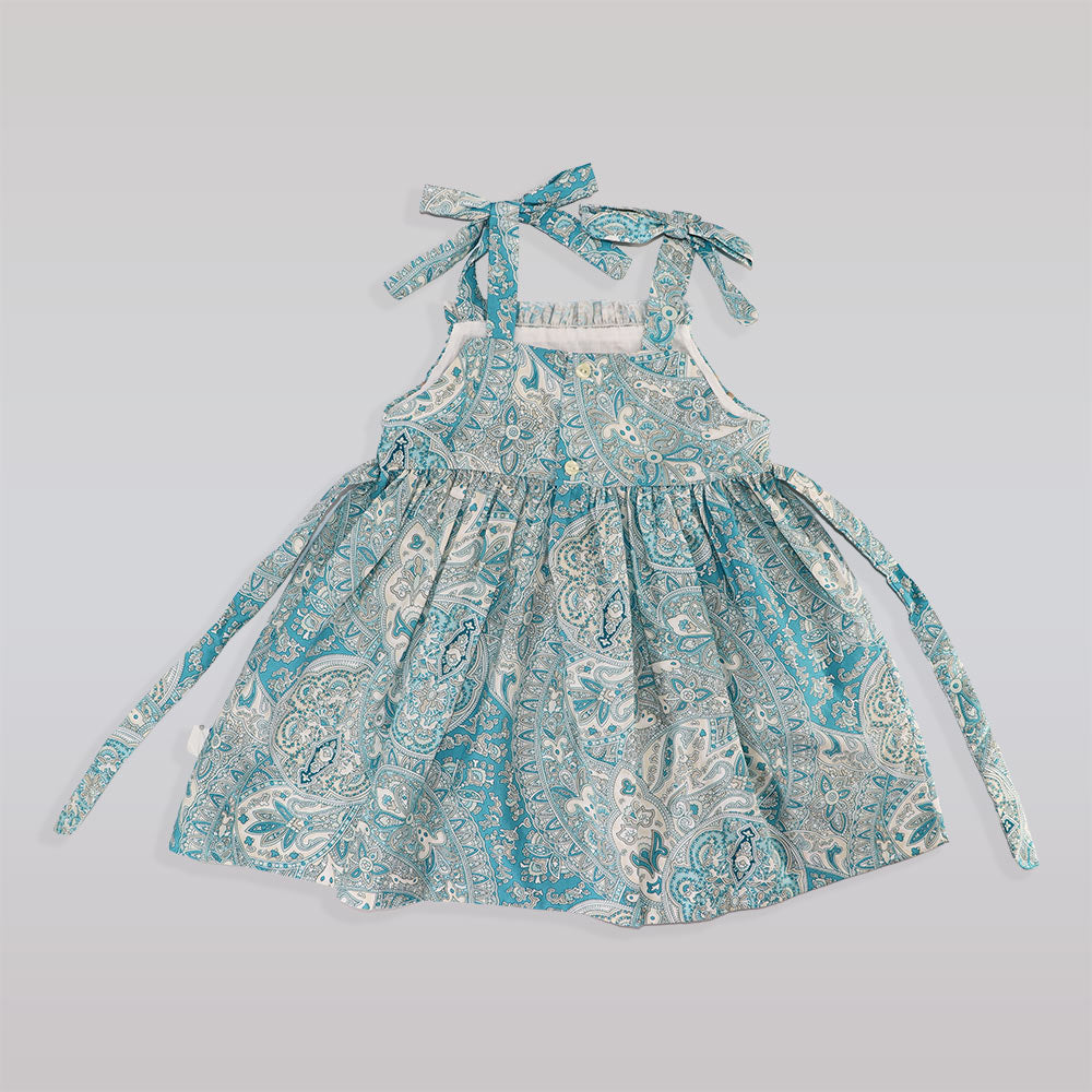 Ancar Classic Floral Print Dress with Elegant Ruffle Collar