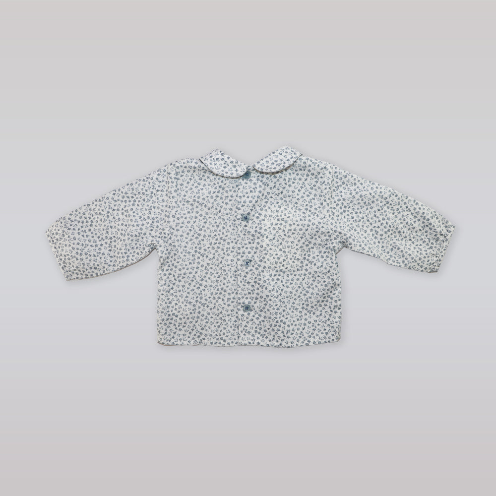 Paz Rodriguez Atardecer Cotton Baby Girl Blouse with Ruffles