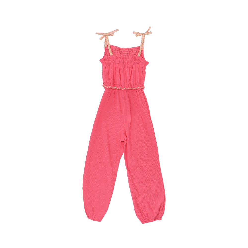 I Love Gorgeous Girls Pink Big Apple Cotton Play Suit