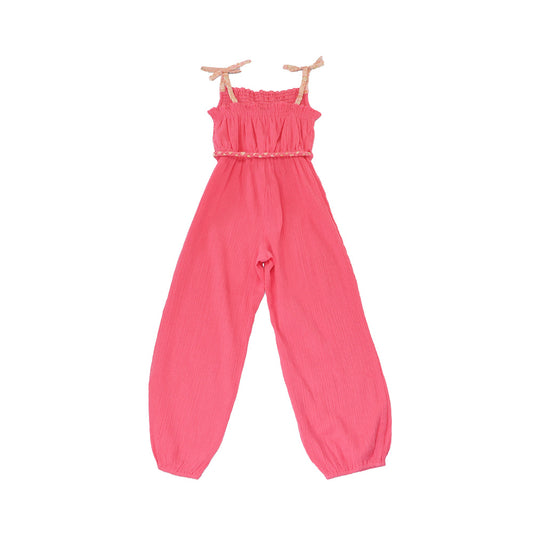 I Love Gorgeous Girls Pink Big Apple Cotton Play Suit