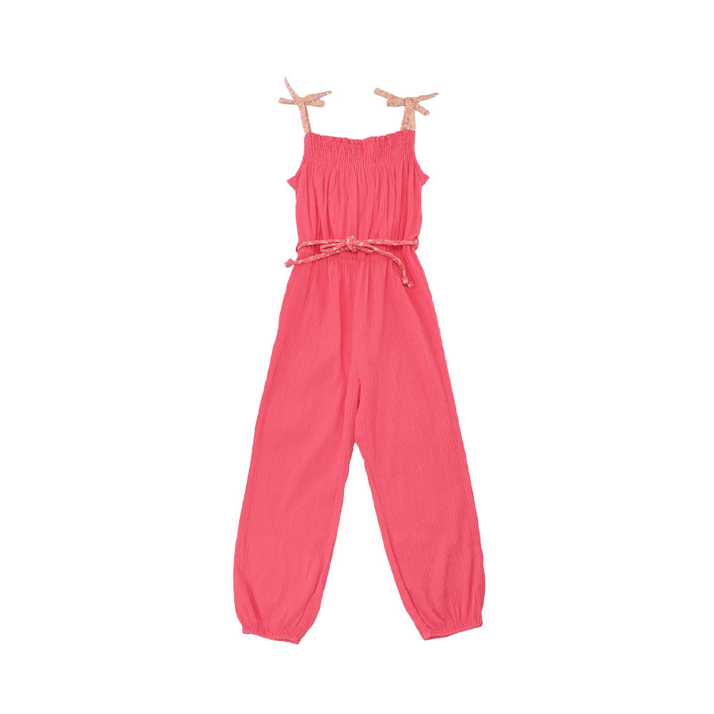 I Love Gorgeous Girls Pink Big Apple Cotton Play Suit