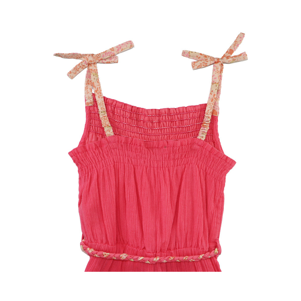I Love Gorgeous Girls Pink Big Apple Print Cotton Romper