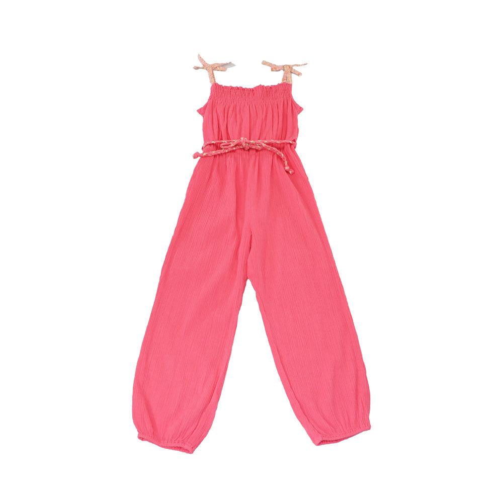 I Love Gorgeous Girls Pink Big Apple Cotton Play Suit