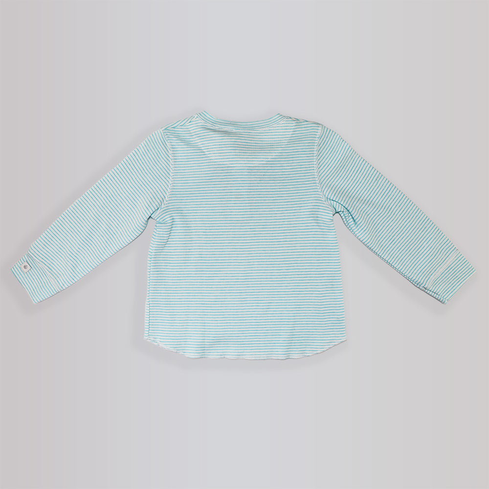 Petit Bateau Baby Boy Two Piece Cotton Henley Outfit Set