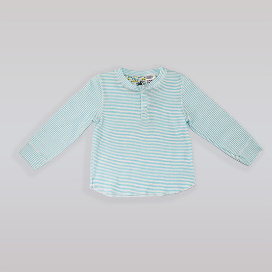 Petit Bateau Baby Boy Two Piece Cotton Henley Outfit Set