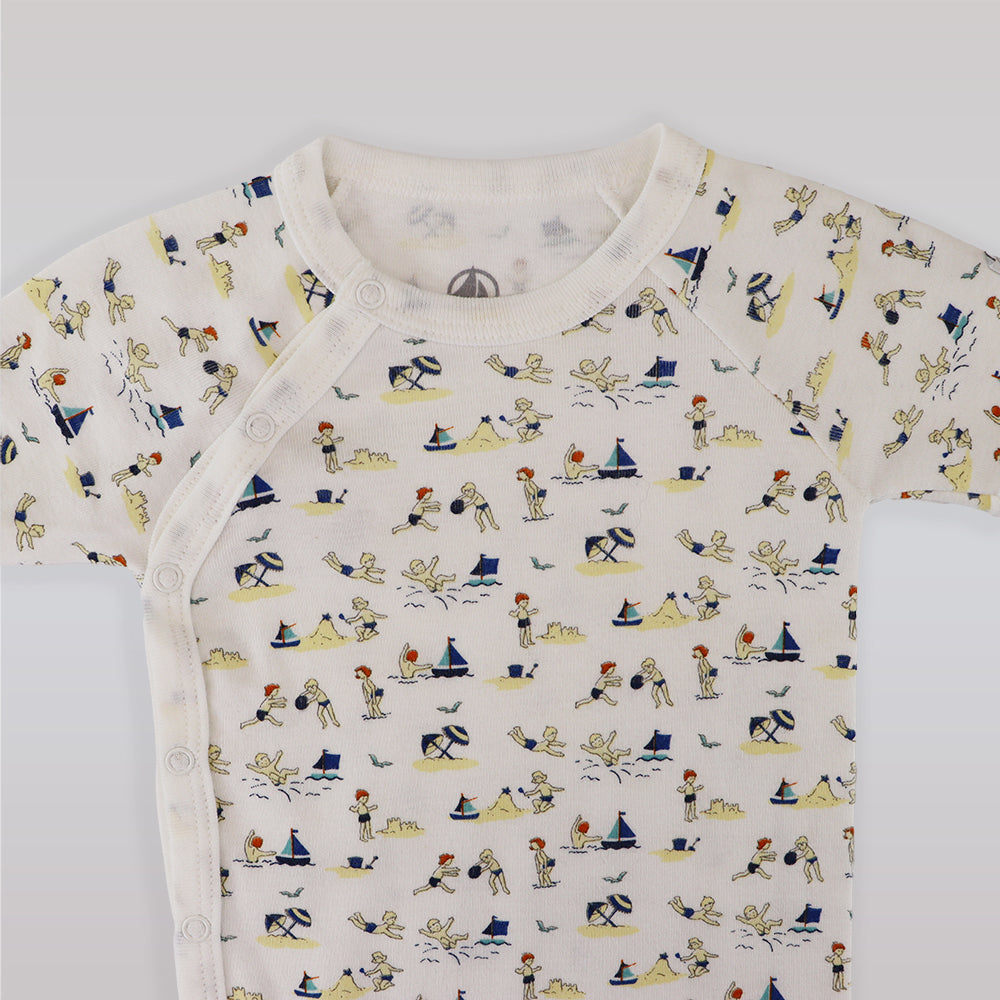 Magnolia Baby Stanny Short Sleeve Printed Soft Cotton Bodysuit