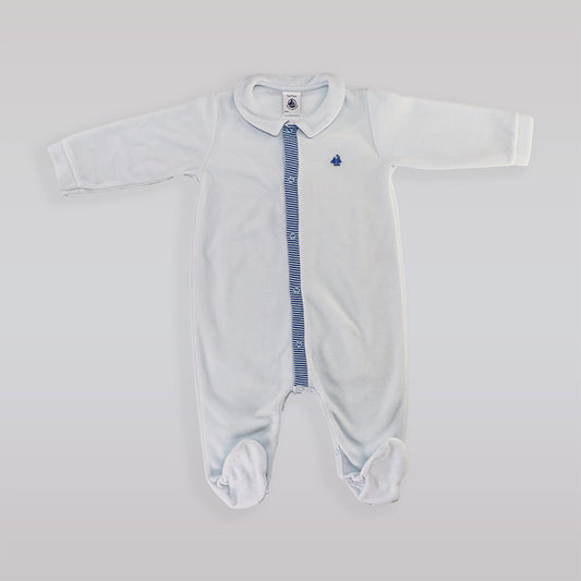 Petit Bateau Soft Cotton Baby Footed Sleepsuit Pajamas