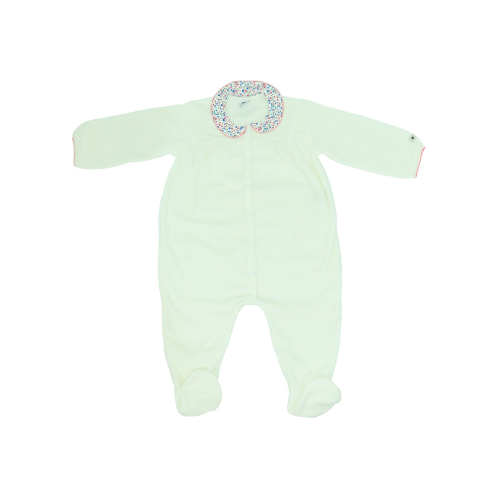 Noppies Baby Grey Mint Organic Cotton Wrap Front Onesie