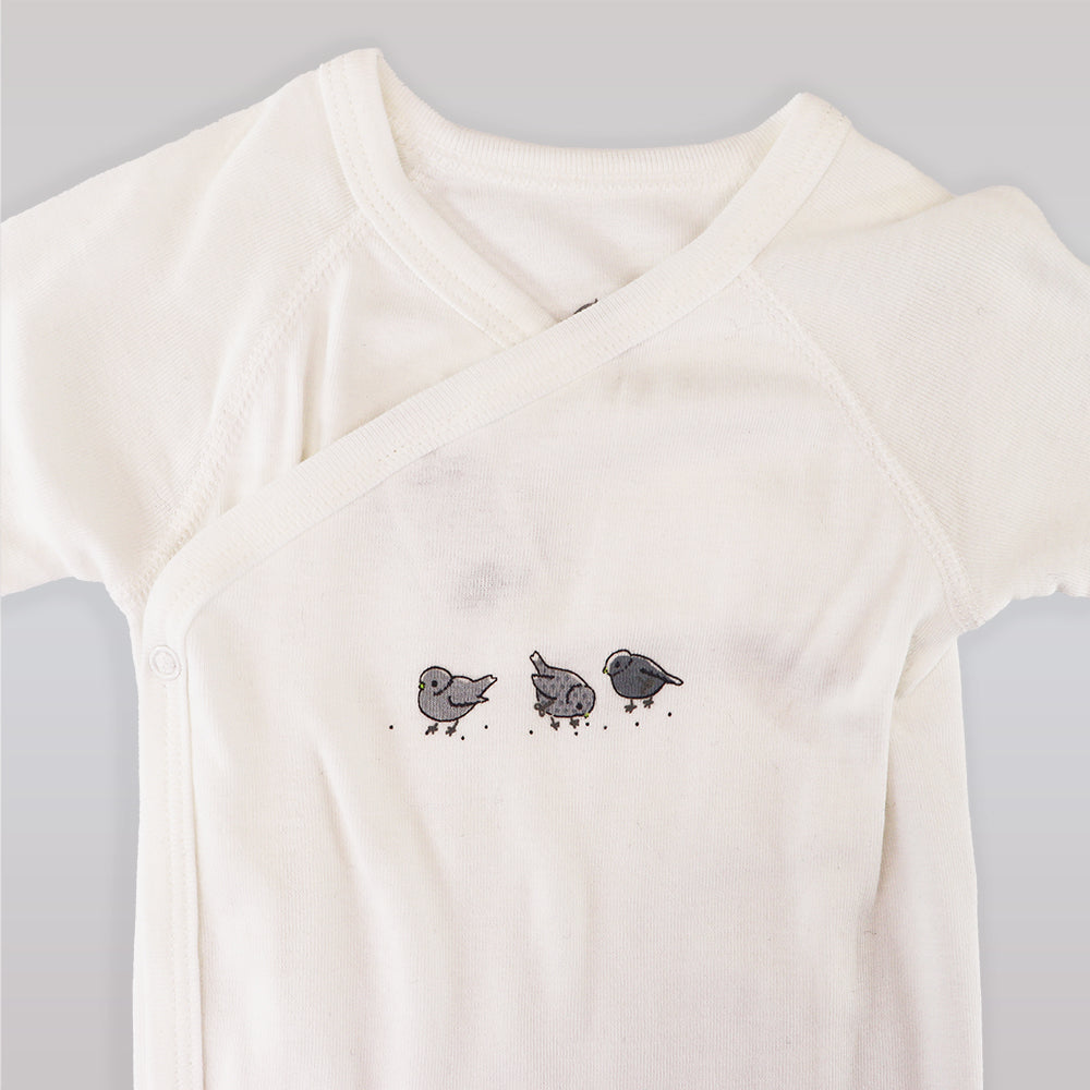 Petit Bateau Body Moine Soft Cotton Long Sleeve Baby Bodysuit