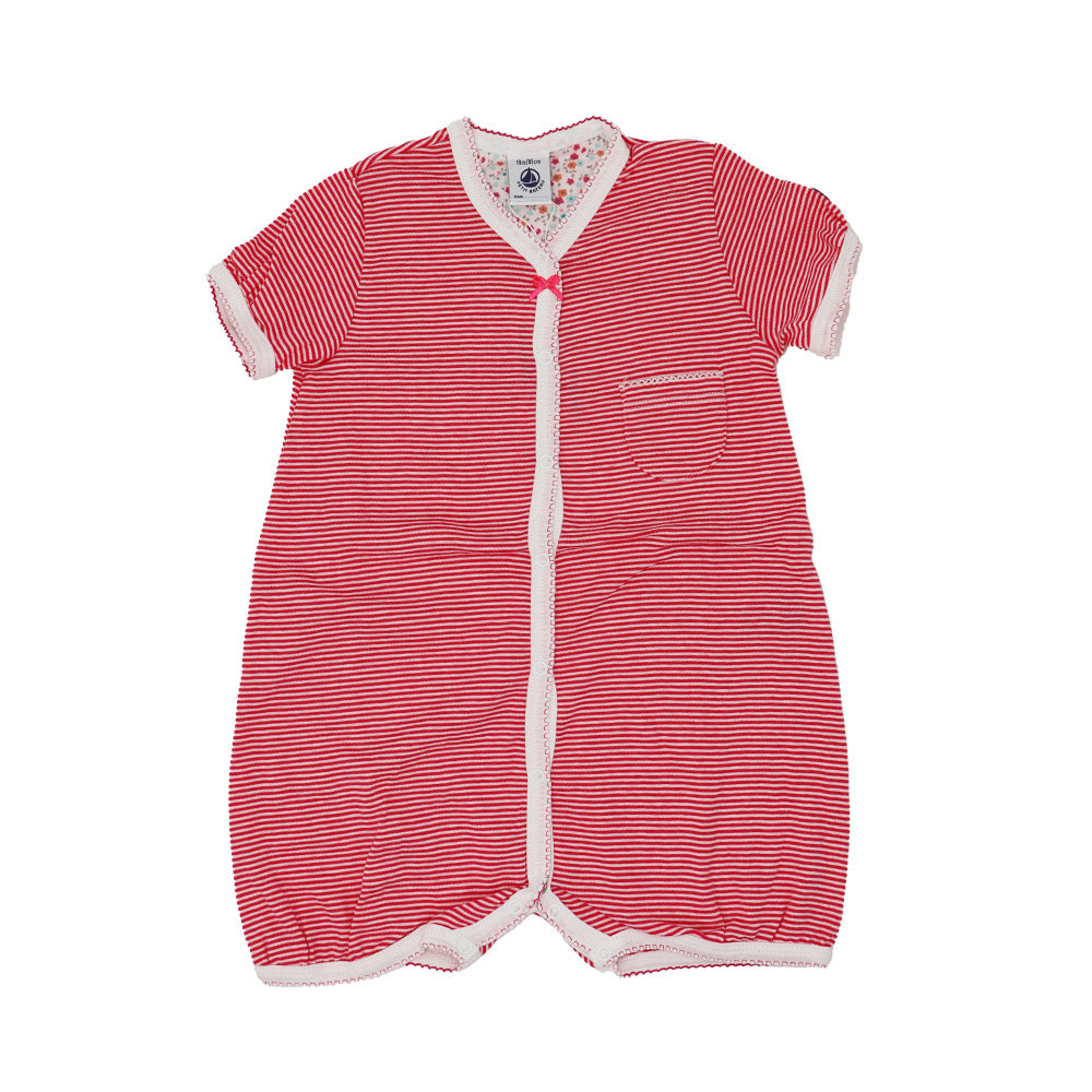 Noppies Baby Grey Mint Organic Cotton Wrap Front Onesie