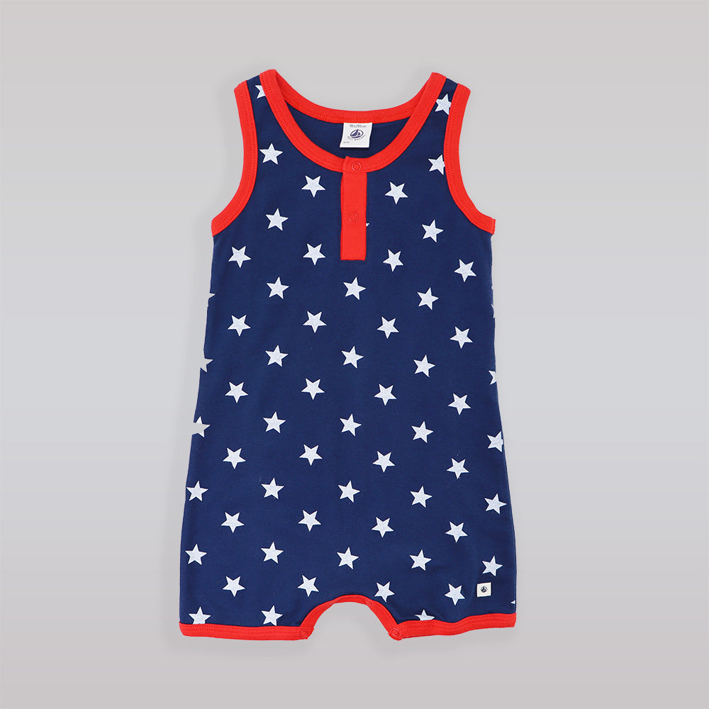 Petit Bateau Baby Footed Cotton Sleepsuit Pajamas 18 Months