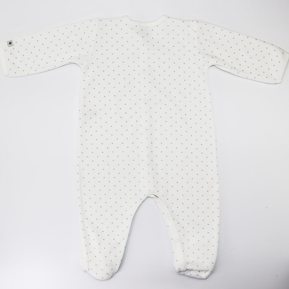Petit Bateau Soft Blue Cotton Footless Sleepsuit for Toddlers