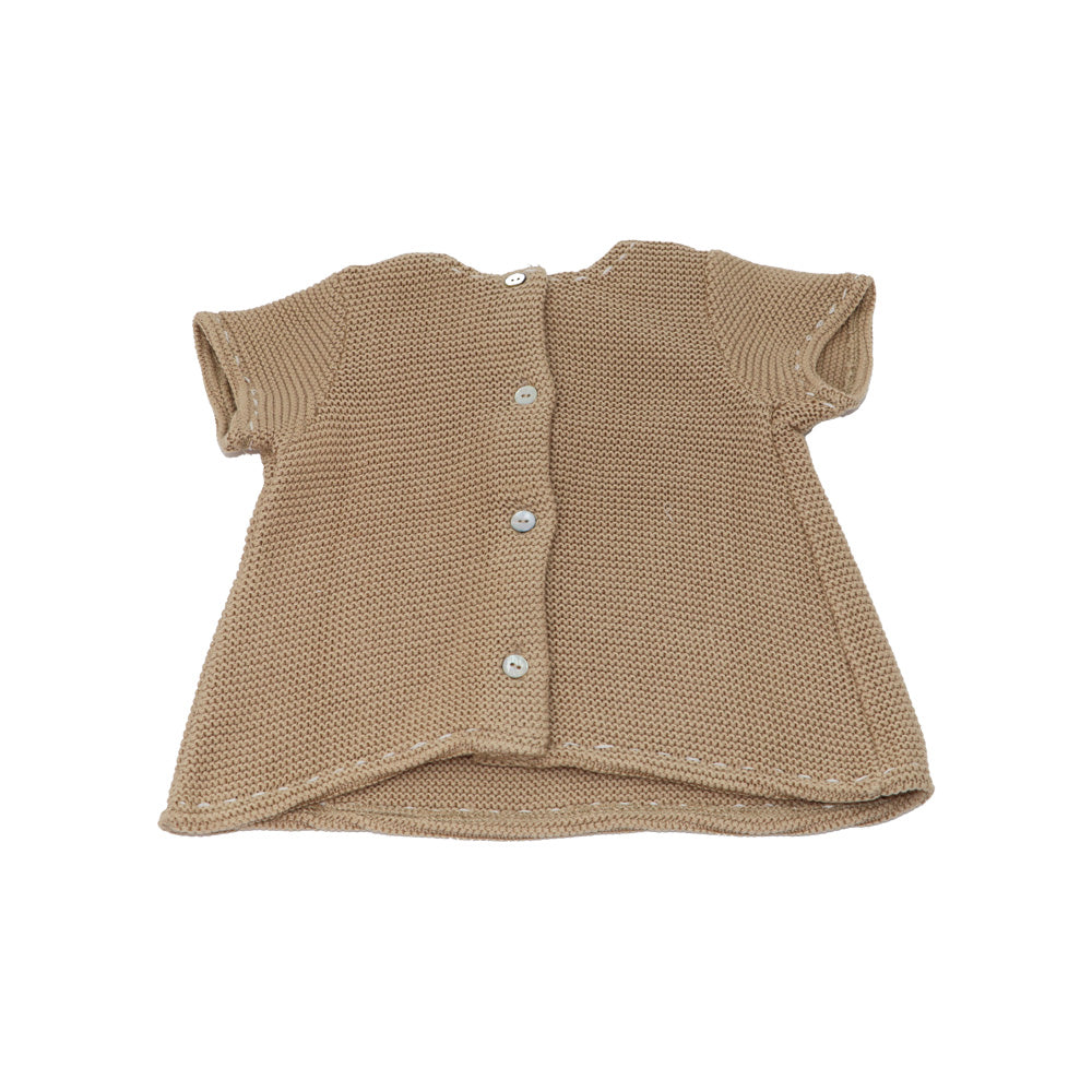 Purete Du Bebe Brown Knit Sweater for Infants and Toddlers