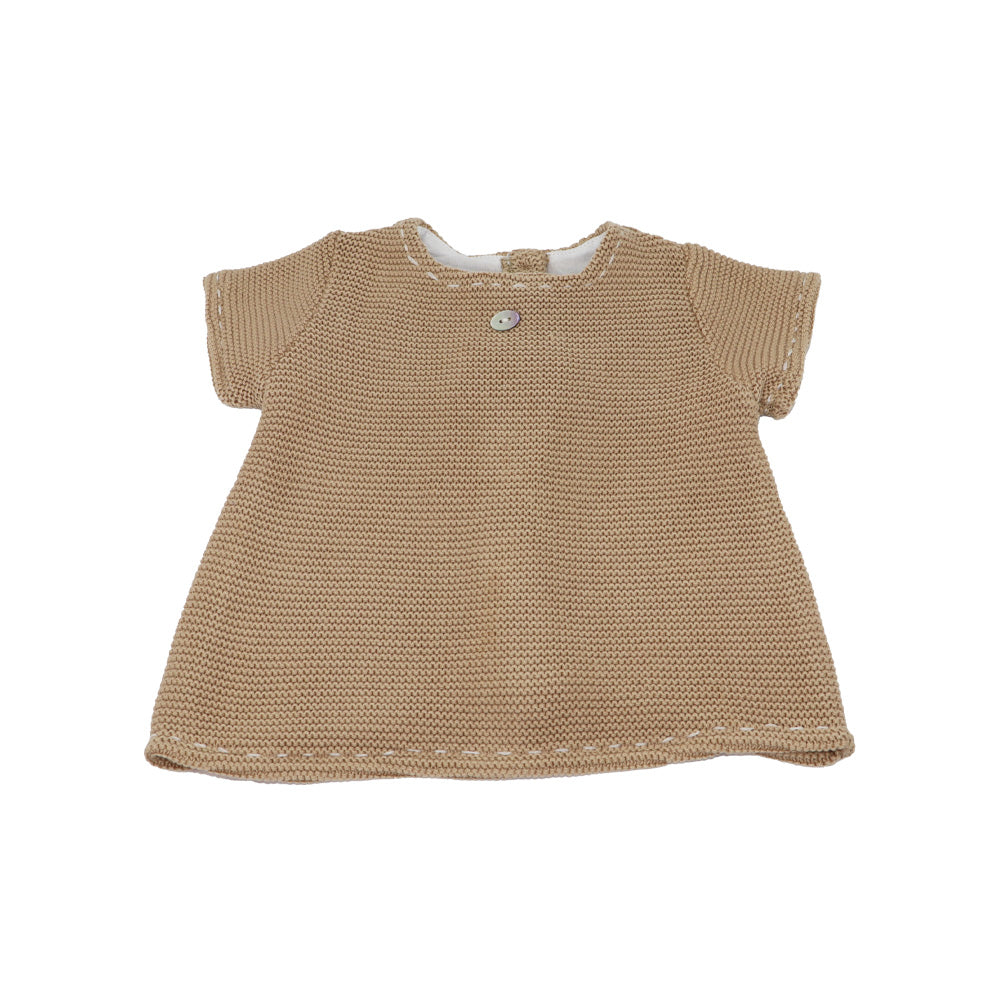 Purete Du Bebe Brown Knit Sweater for Infants and Toddlers