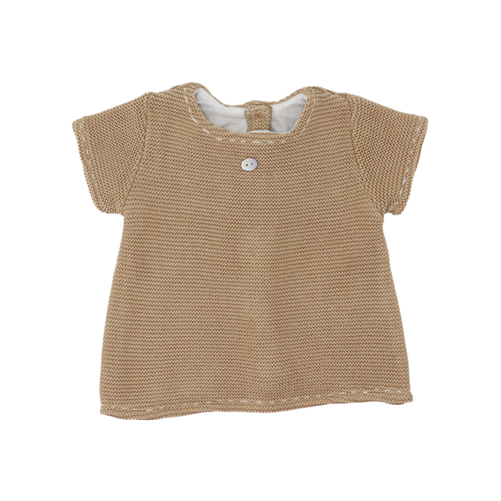 Purete Du Bebe Brown Knit Sweater for Infants and Toddlers