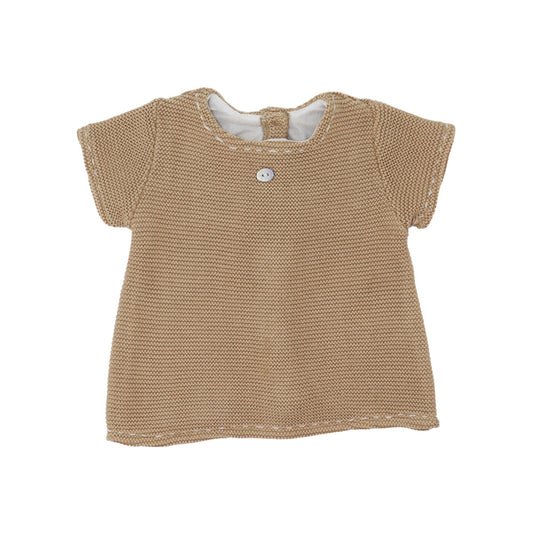 Purete Du Bebe Brown Knit Sweater for Infants and Toddlers
