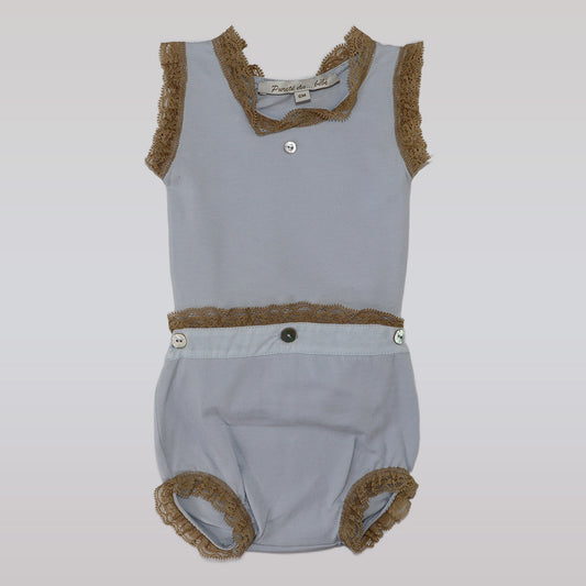 Purete Du Bebe Elegant Knit Two Piece Baby Sweater Set