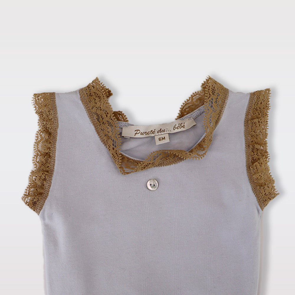 Purete Du Bebe Elegant Knit Two Piece Baby Sweater Set