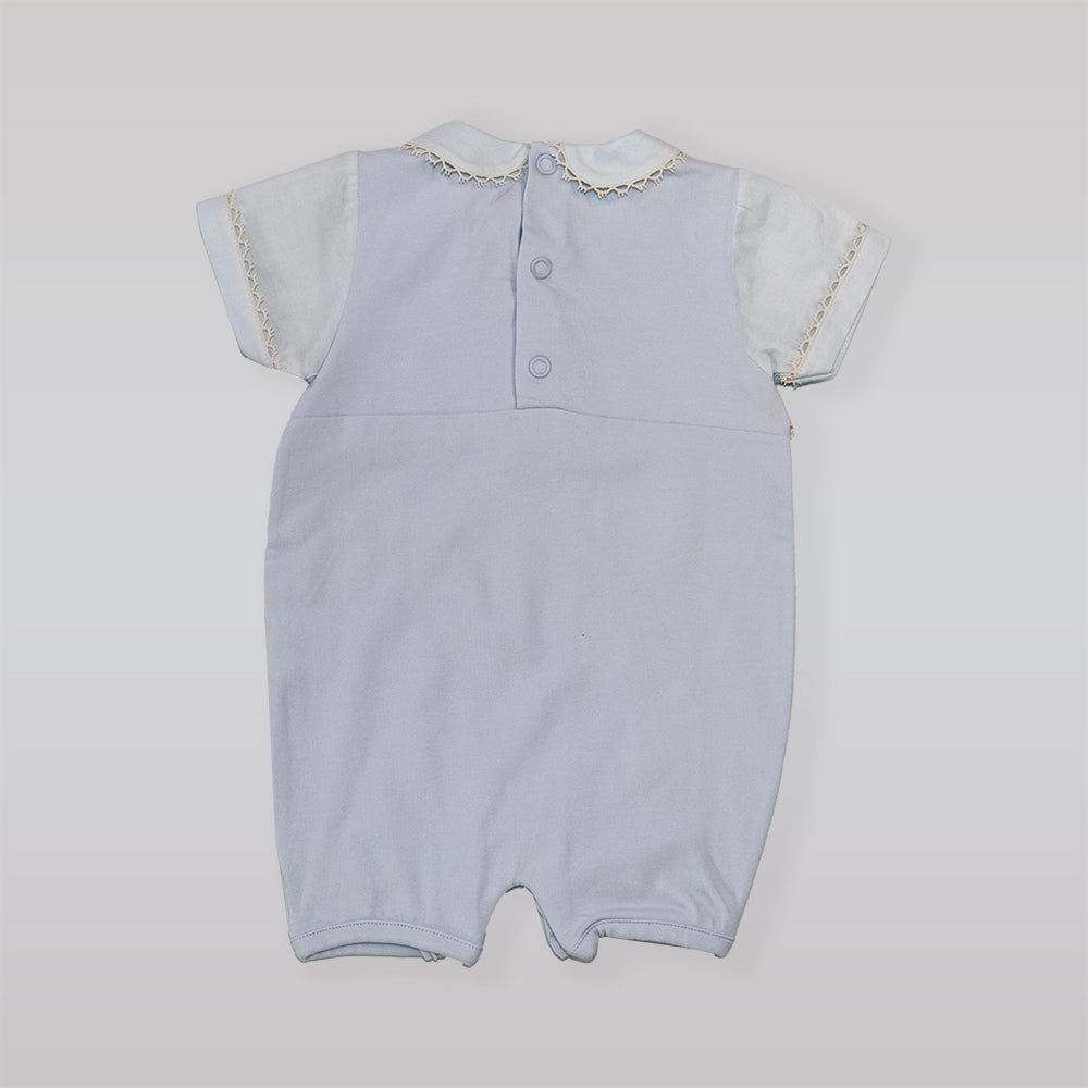 Purete Du Bebe Soft White Cotton Baby Grow Sleepsuit One Month