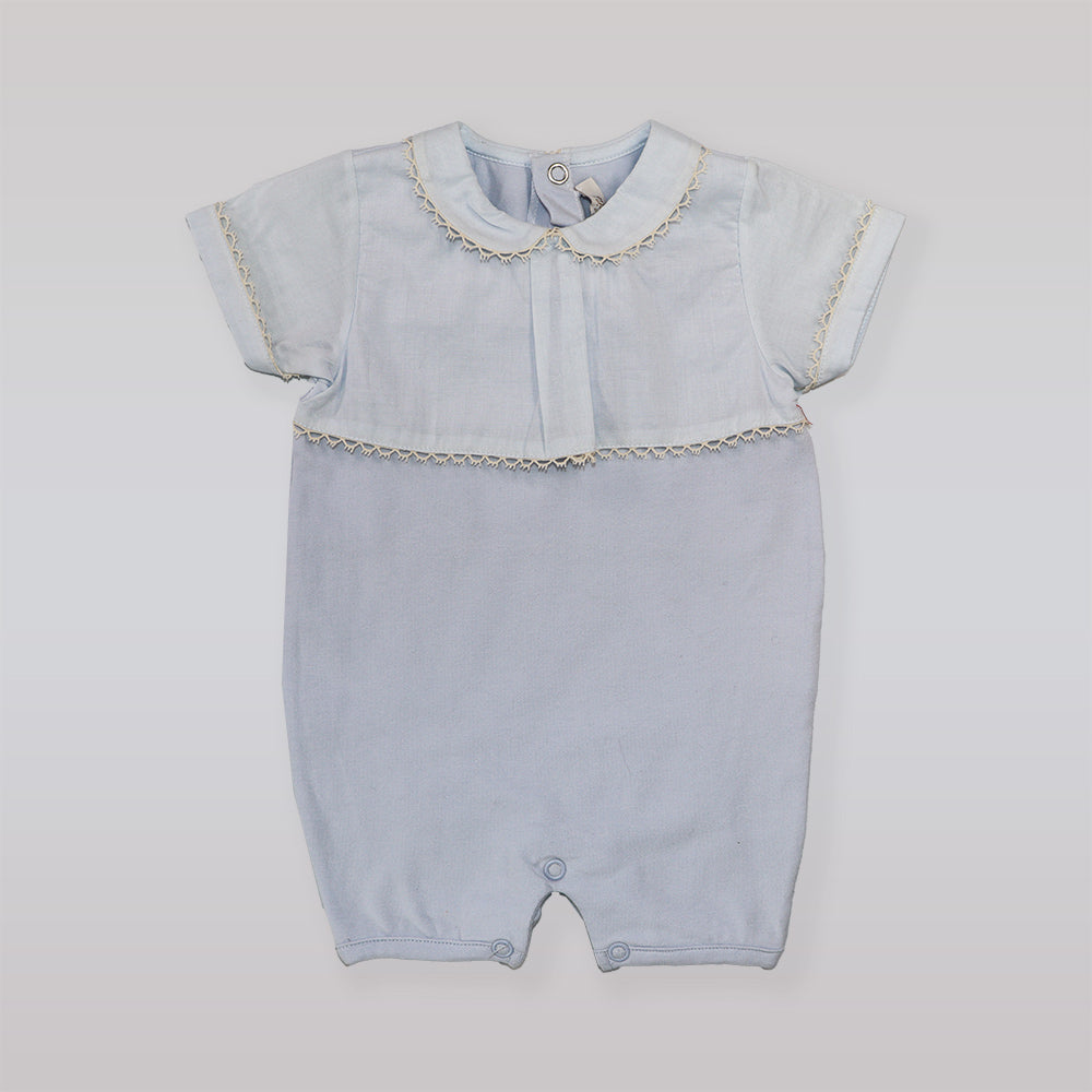 Purete Du Bebe Soft White Cotton Baby Grow Sleepsuit One Month