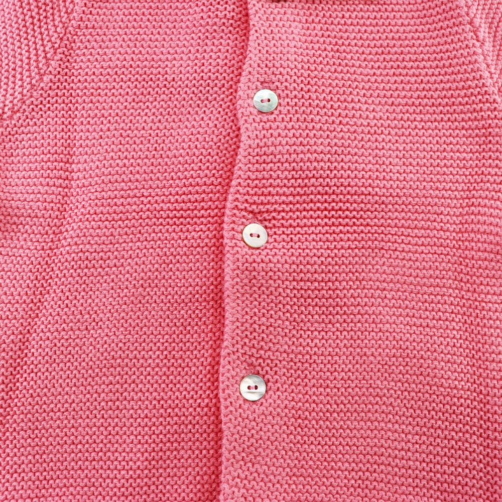 Purete Du Bebe Soft Light Pink Baby Knit Sweater 3M