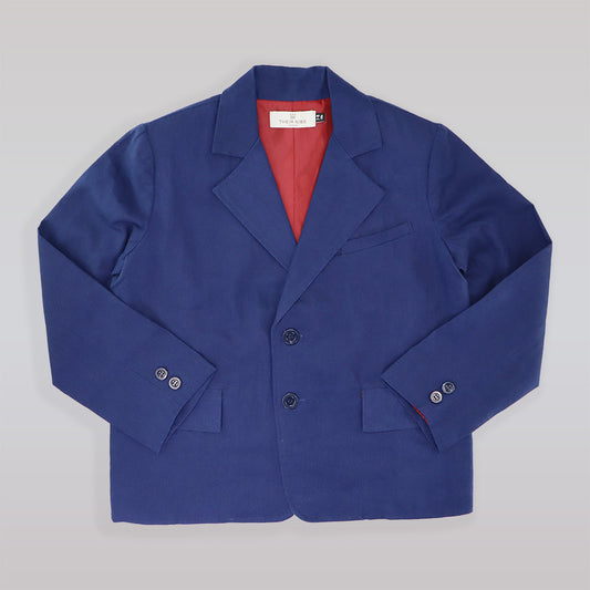 Their Nibs Boys Stylish Navy Blue Vintage Zip Jacket