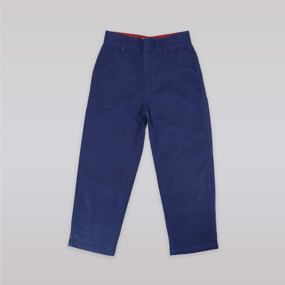 Their Nibs Navy Star Print Cotton Kids Pajama Trousers