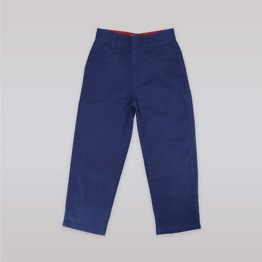 Their Nibs Navy Star Print Cotton Kids Pajama Trousers