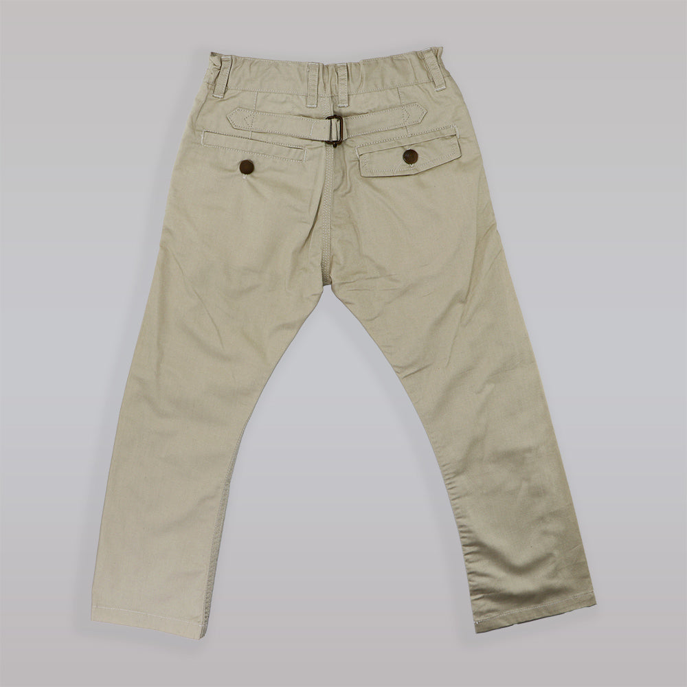 Their Nibs Boys Classic Beige Cotton Chino Trousers Kids Pants