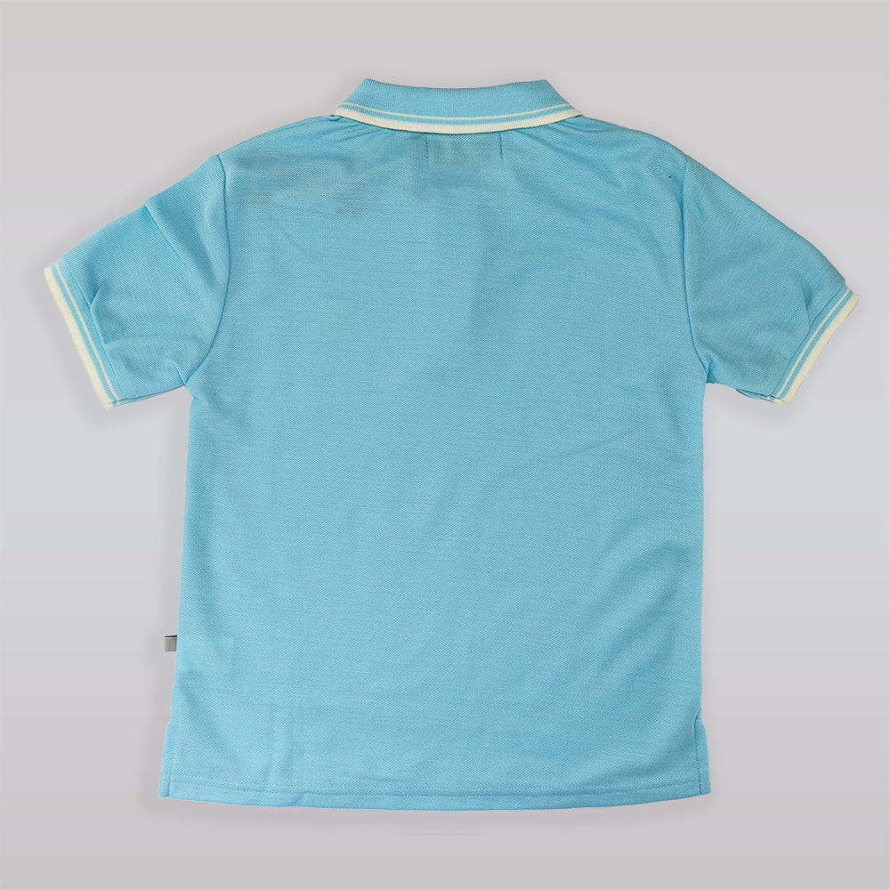 Their Nibs Boys Pale Blue Jersey Polo Short Sleeve T-Shirt