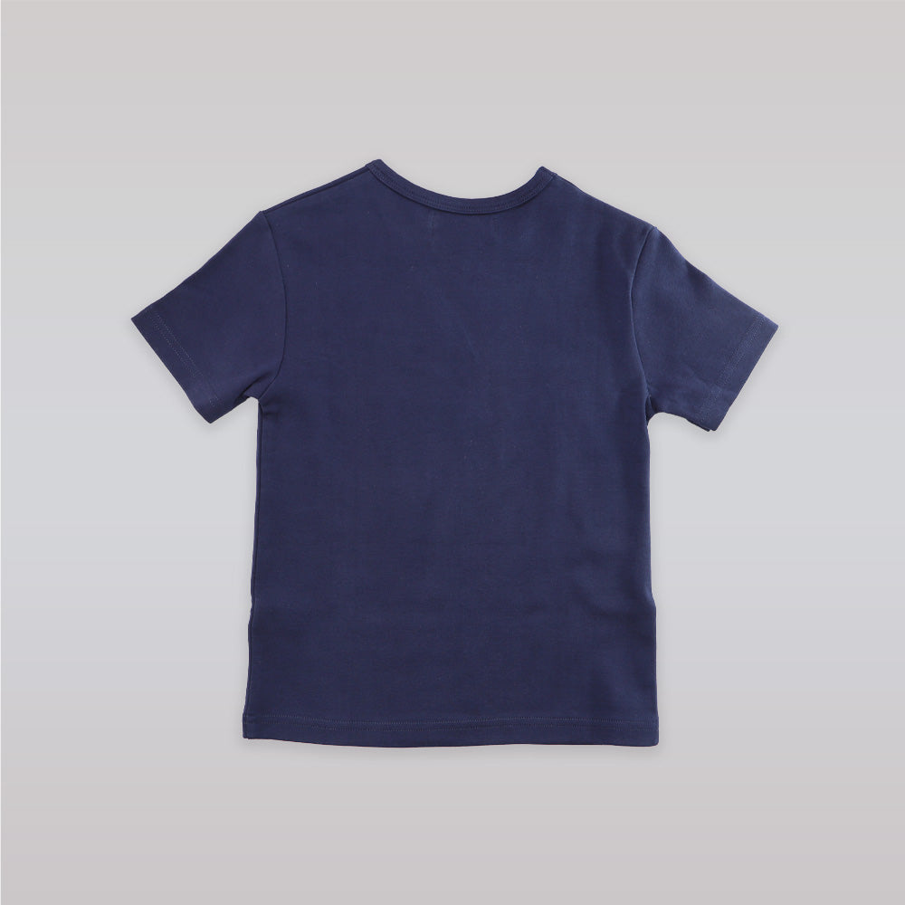 Their Nibs Boys Navy Cotton T-Shirt with Vintage Car Print