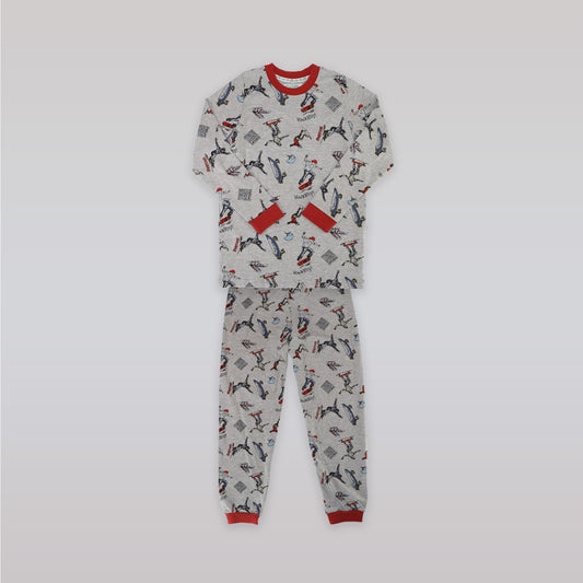 Their Nibs Boys Skate Board Print Soft Cotton Pajama Set