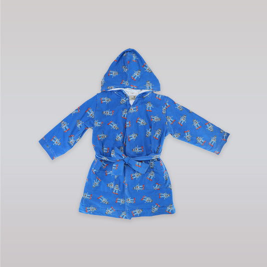 Their Nibs Boys Blue Skateboard Print Soft Cotton Pyjama Set