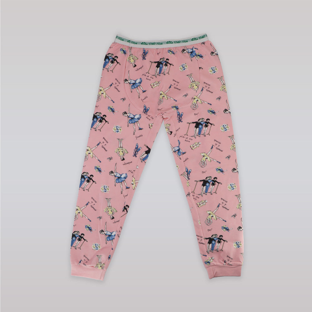 Their Nibs Girls Russian Doll Ballerina Peach Cotton Pajamas