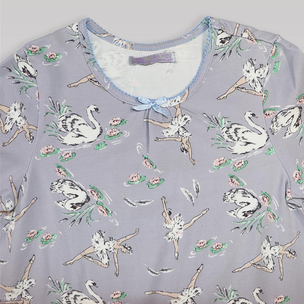Their Nibs Girls Russian Doll and Blue Swan Pajamas Set