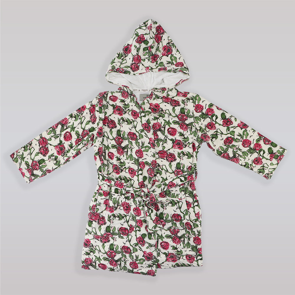 Their Nibs Girls Russian Doll Print Cotton Pajamas Cream Green