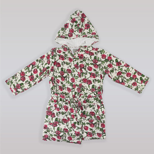 Their Nibs Girls Russian Doll Print Cotton Pajamas Cream Green