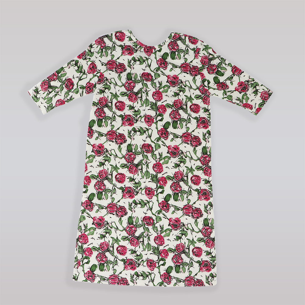 Their Nibs Girls Russian Doll Print Pajama Set Cream Green