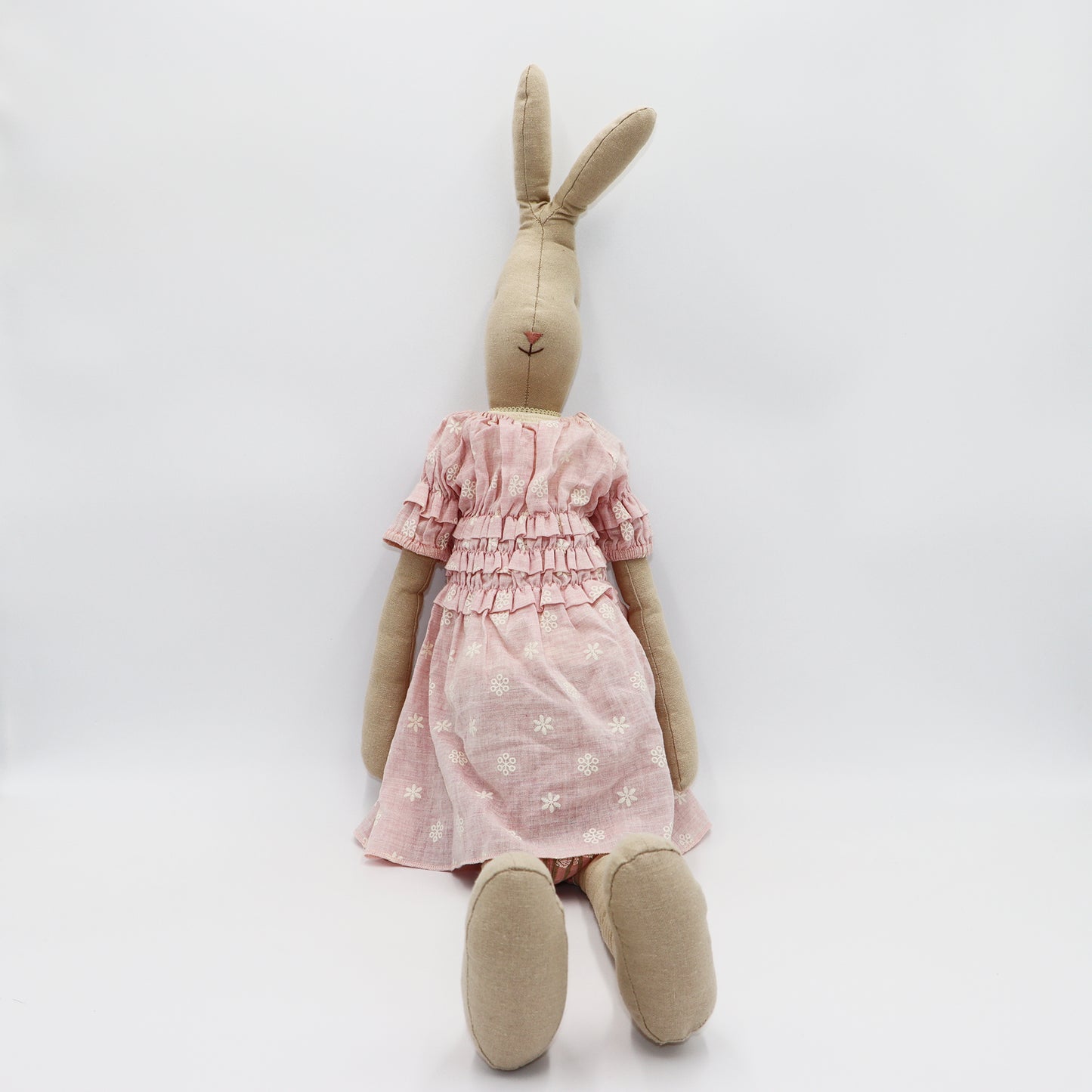 Maileg Rabbit Girl Pink Large Plush Soft Fabric Bunny Toy