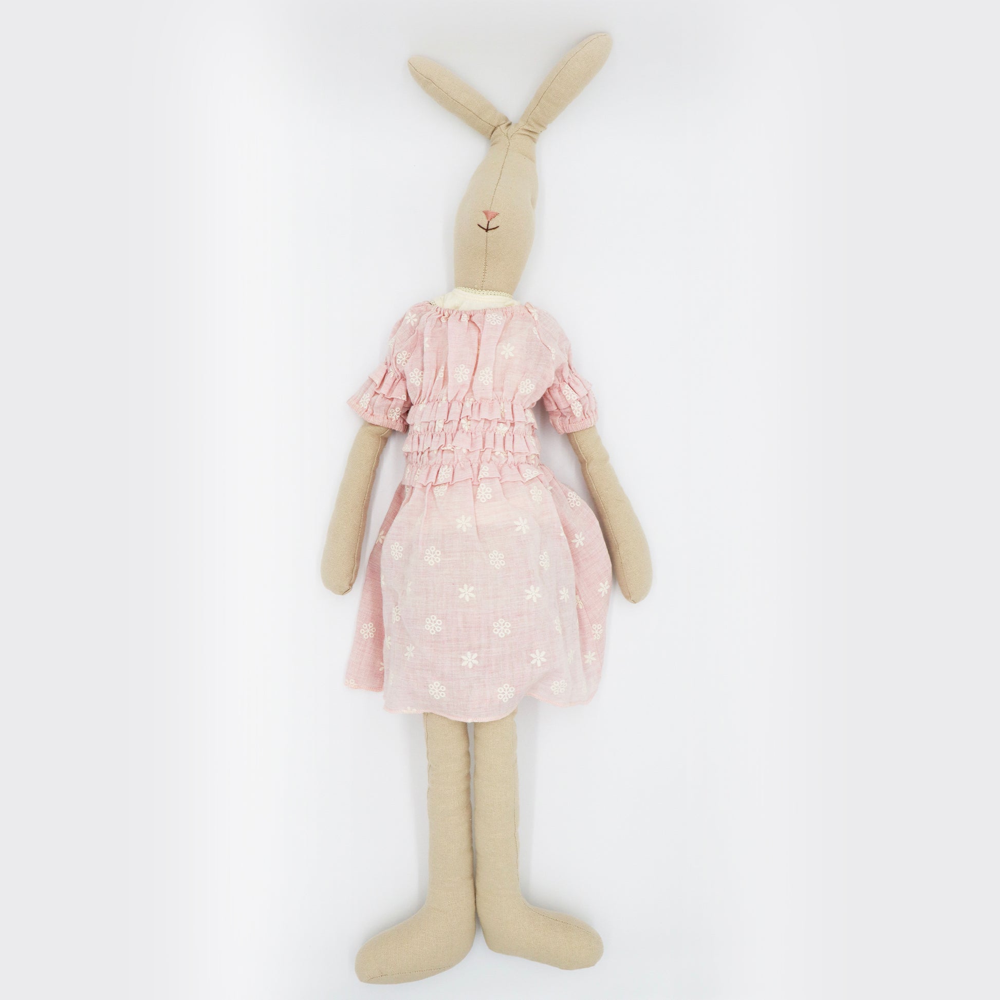 Maileg Rabbit Girl Pink Large Plush Soft Fabric Bunny Toy