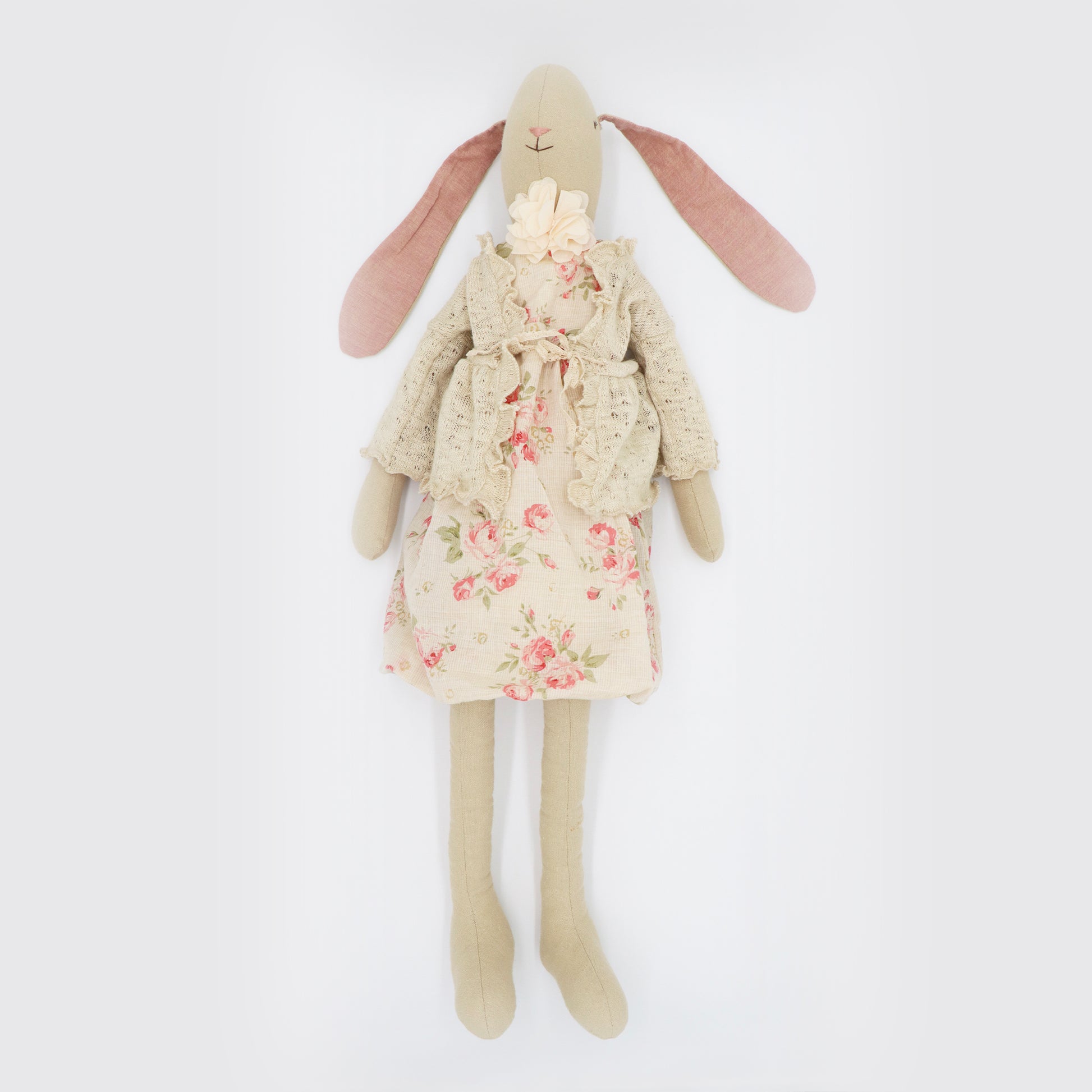 Maileg Bunny Light Girl Medium Soft Linen Plush Toy Doll 20 Inch