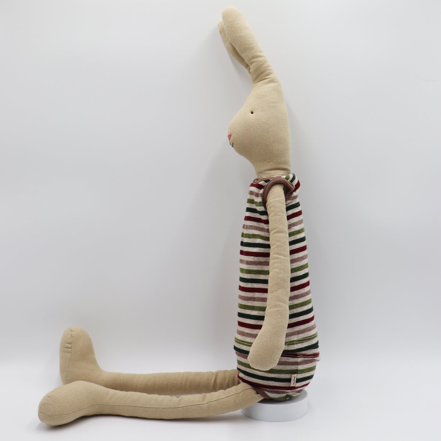 Maileg Rabbit Boy Stripey Soft Plush Doll Toy 20 Inch
